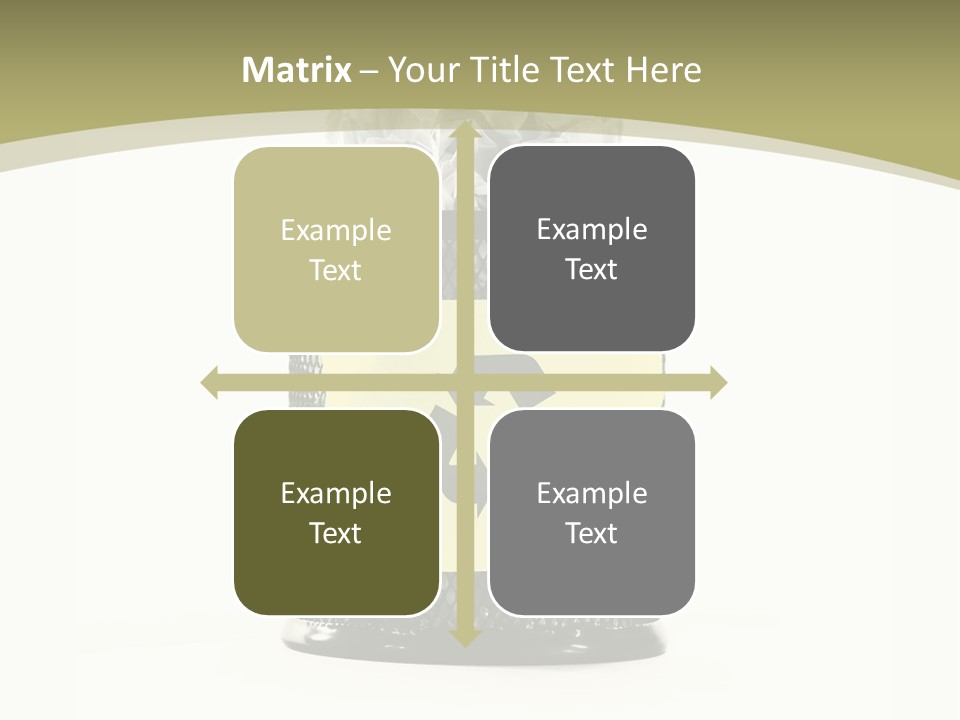 A Trash Can With A Recycle On Top Of It PowerPoint Template