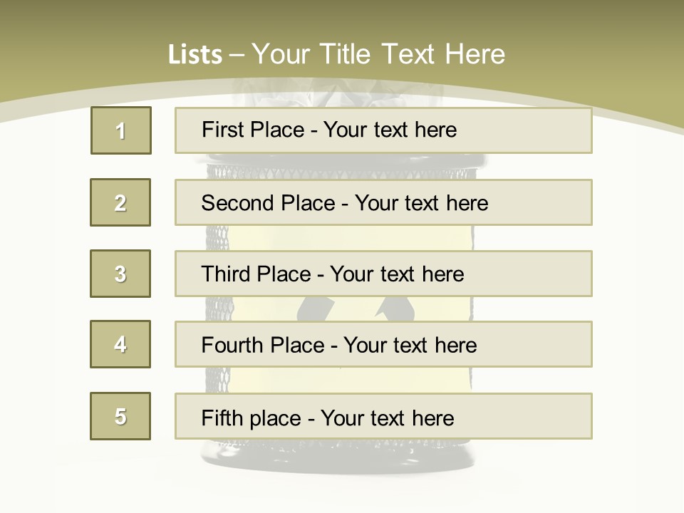 A Trash Can With A Recycle On Top Of It PowerPoint Template