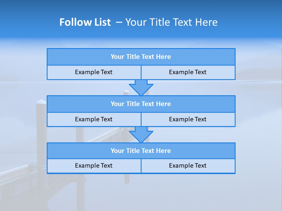 Down Success Growth PowerPoint Template