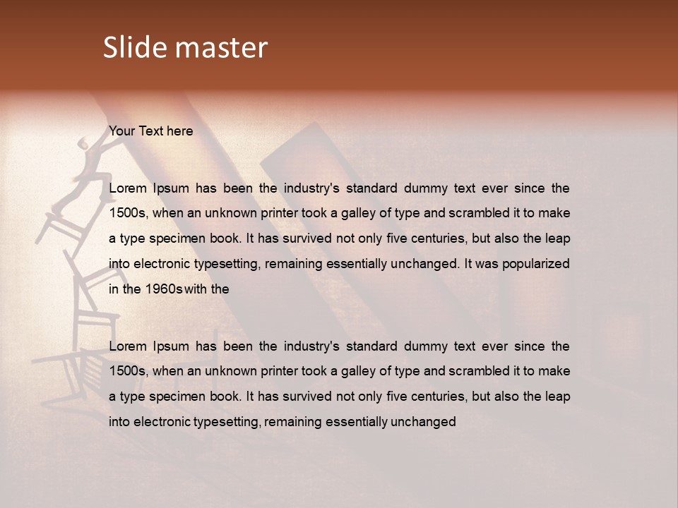 A Picture Of A Piece Of Art On A Wall PowerPoint Template