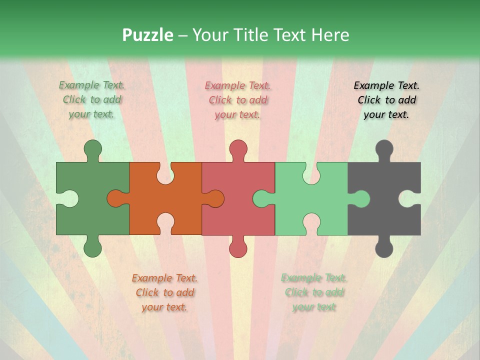 Effect Paper Sunbeam PowerPoint Template