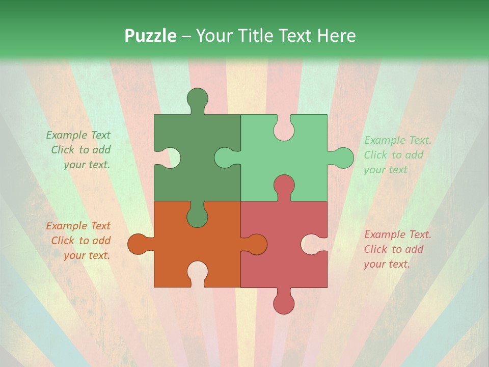 Effect Paper Sunbeam PowerPoint Template