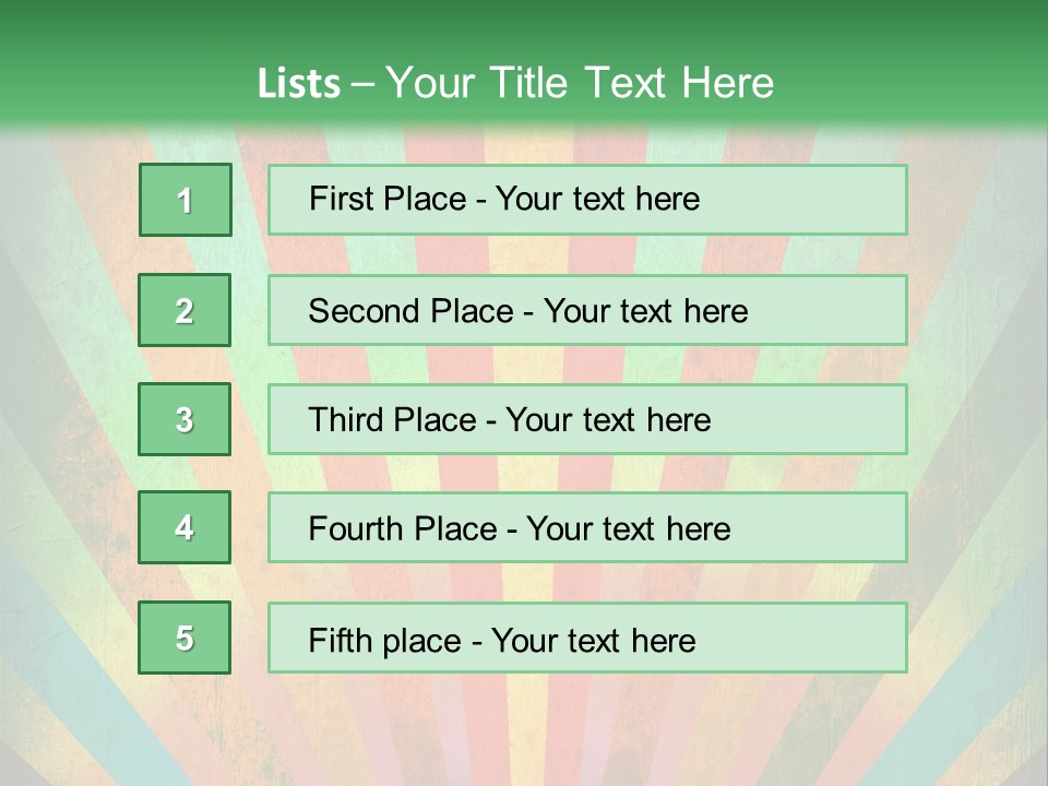 Effect Paper Sunbeam PowerPoint Template