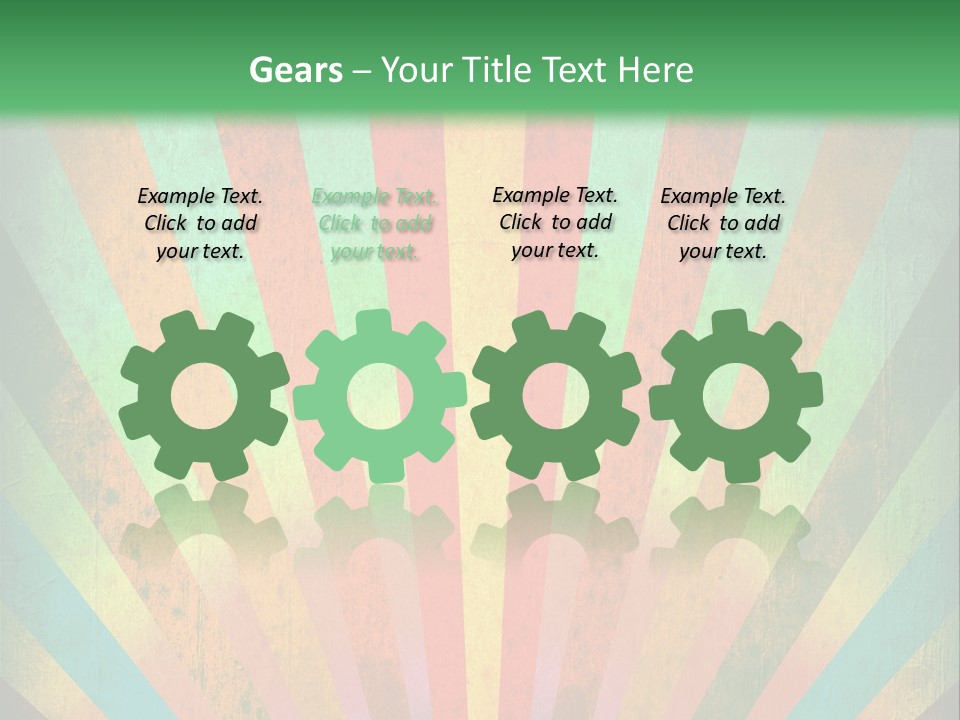 Effect Paper Sunbeam PowerPoint Template