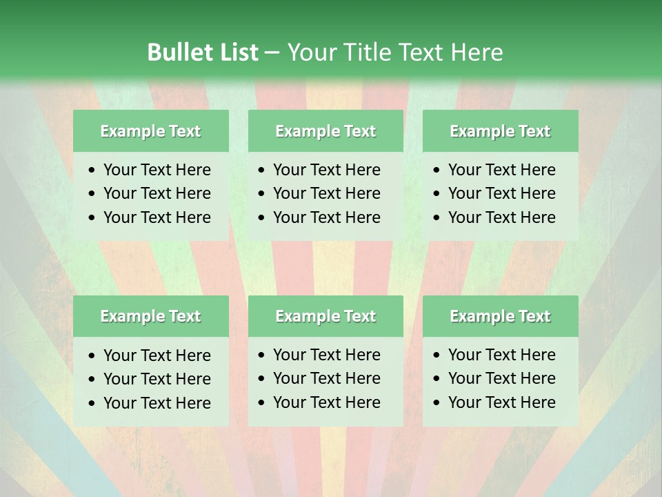 Effect Paper Sunbeam PowerPoint Template