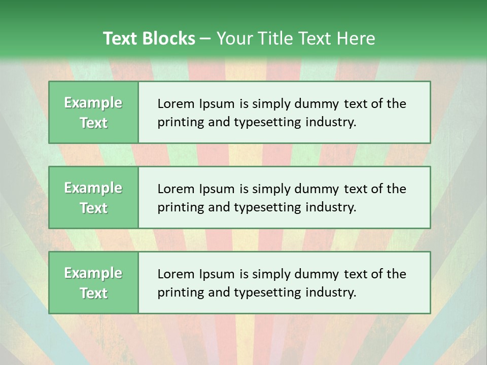 Effect Paper Sunbeam PowerPoint Template