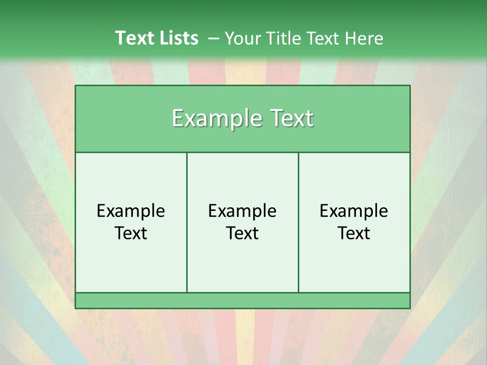Effect Paper Sunbeam PowerPoint Template