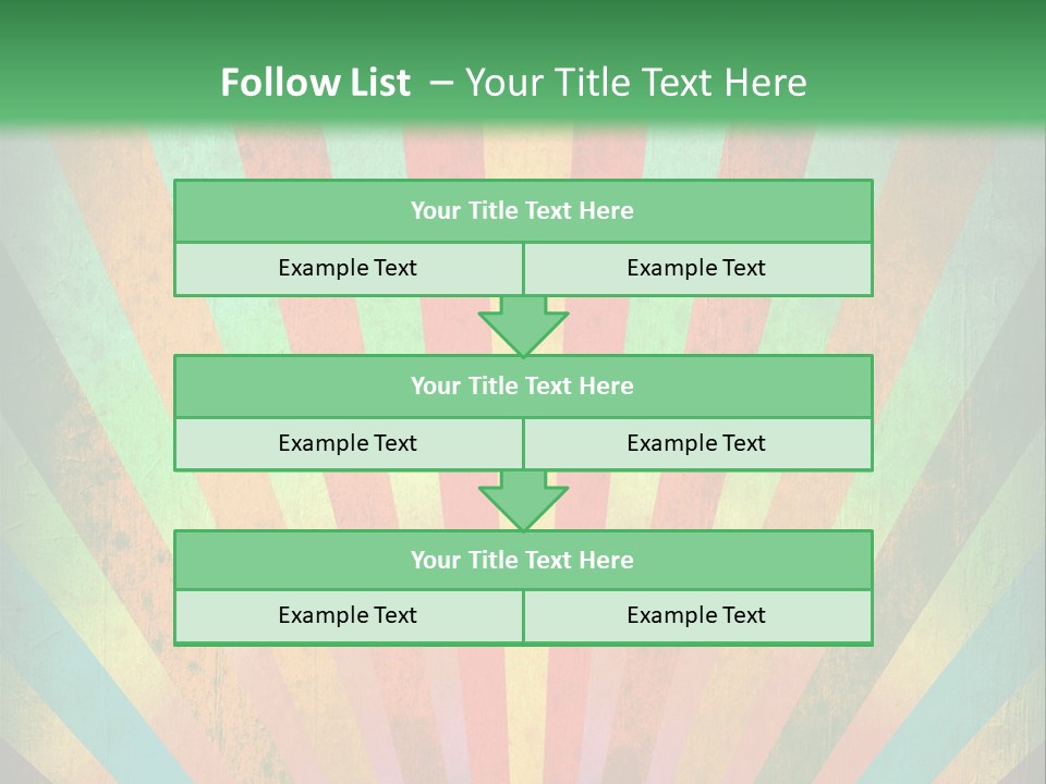 Effect Paper Sunbeam PowerPoint Template