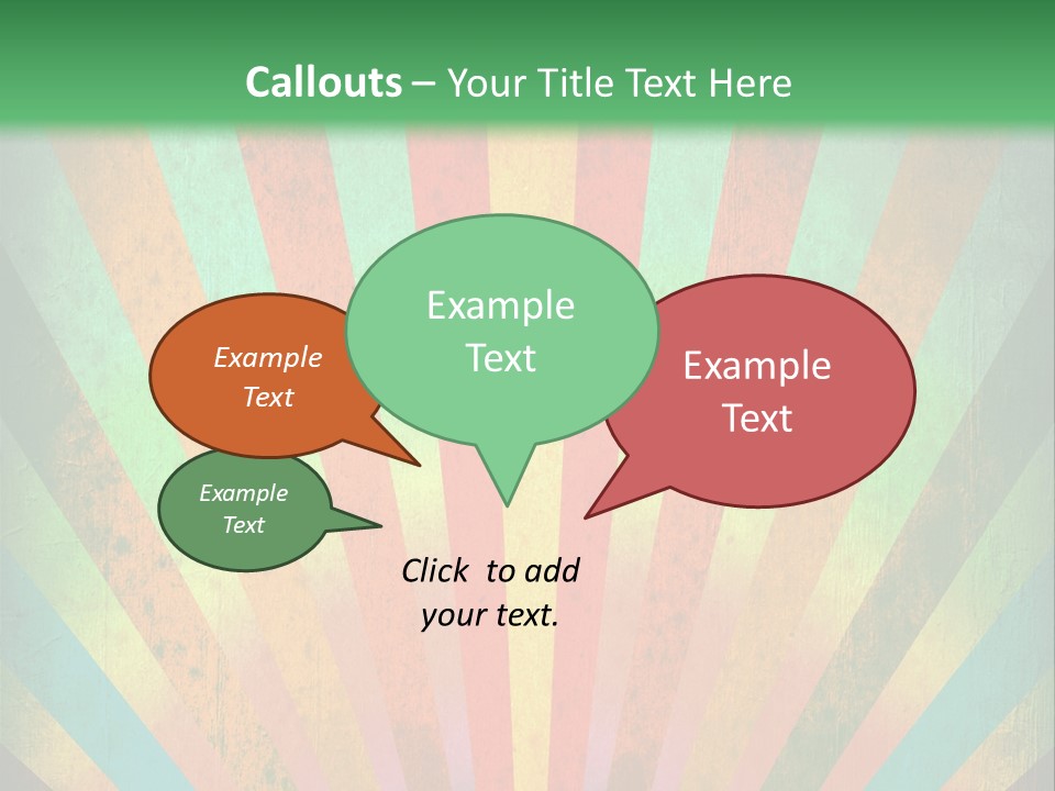 Effect Paper Sunbeam PowerPoint Template
