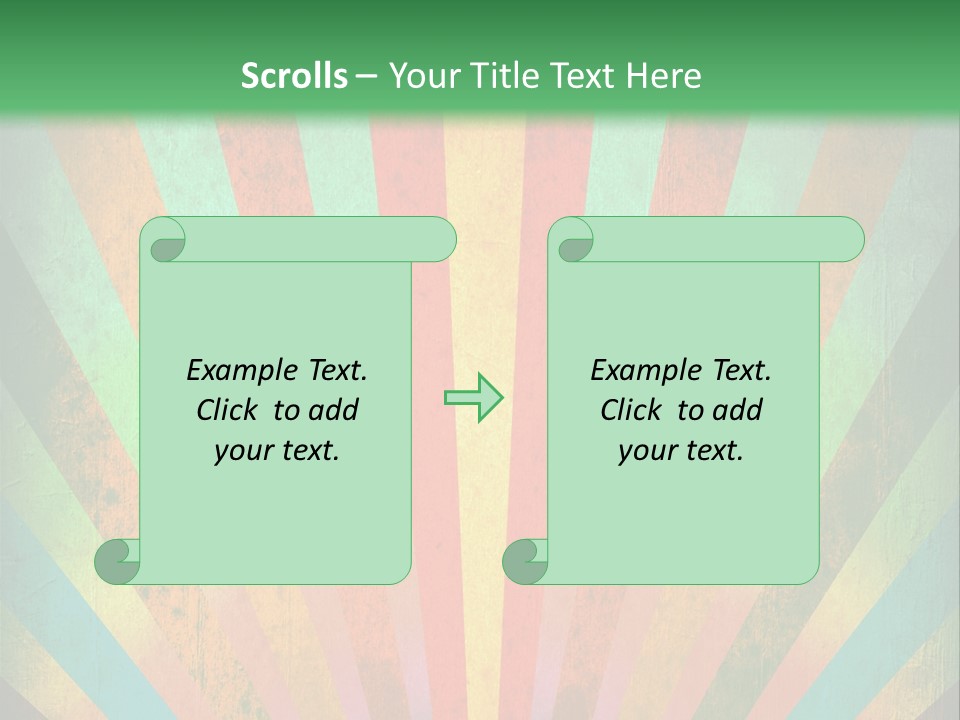 Effect Paper Sunbeam PowerPoint Template