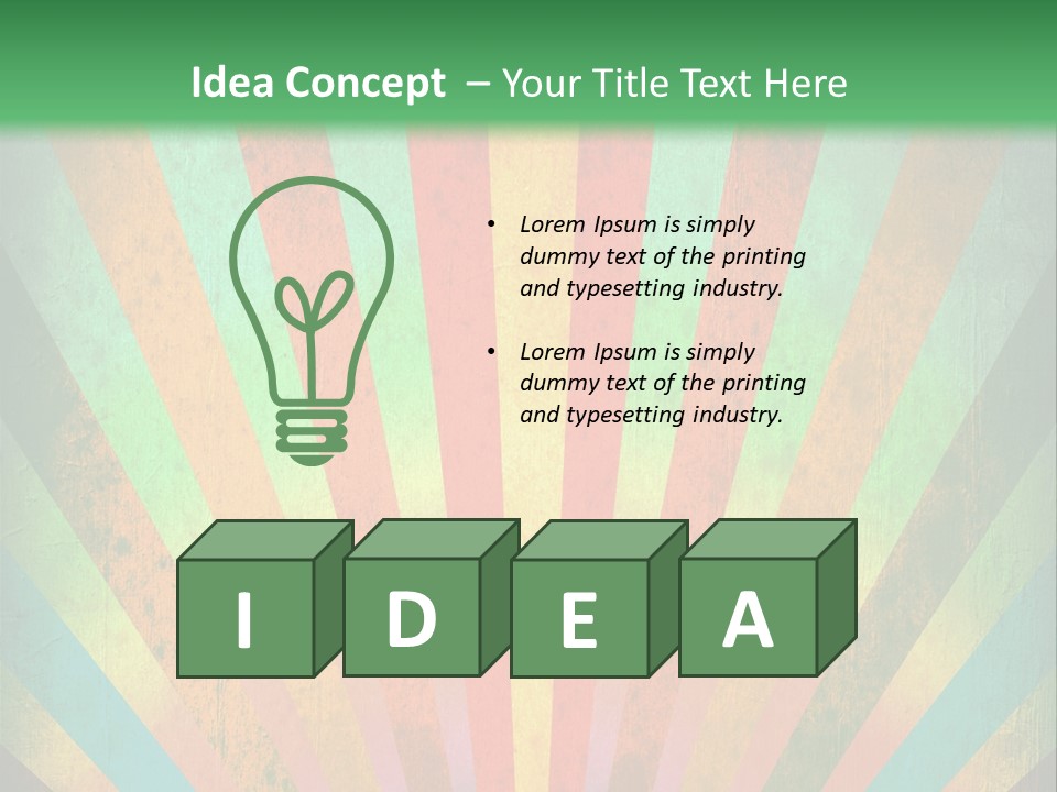 Effect Paper Sunbeam PowerPoint Template