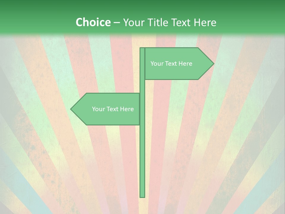 Effect Paper Sunbeam PowerPoint Template
