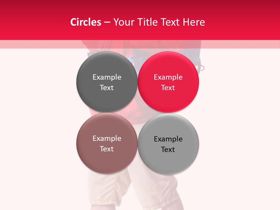 Male Guy Backpacker PowerPoint Template