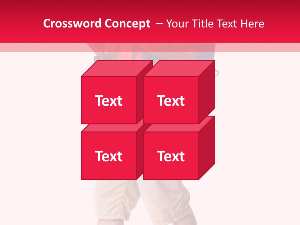 Male Guy Backpacker PowerPoint Template