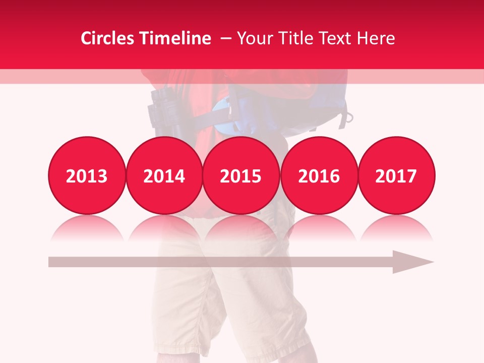 Male Guy Backpacker PowerPoint Template