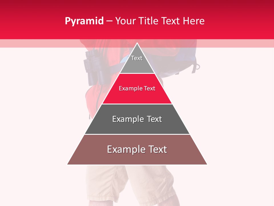 Male Guy Backpacker PowerPoint Template