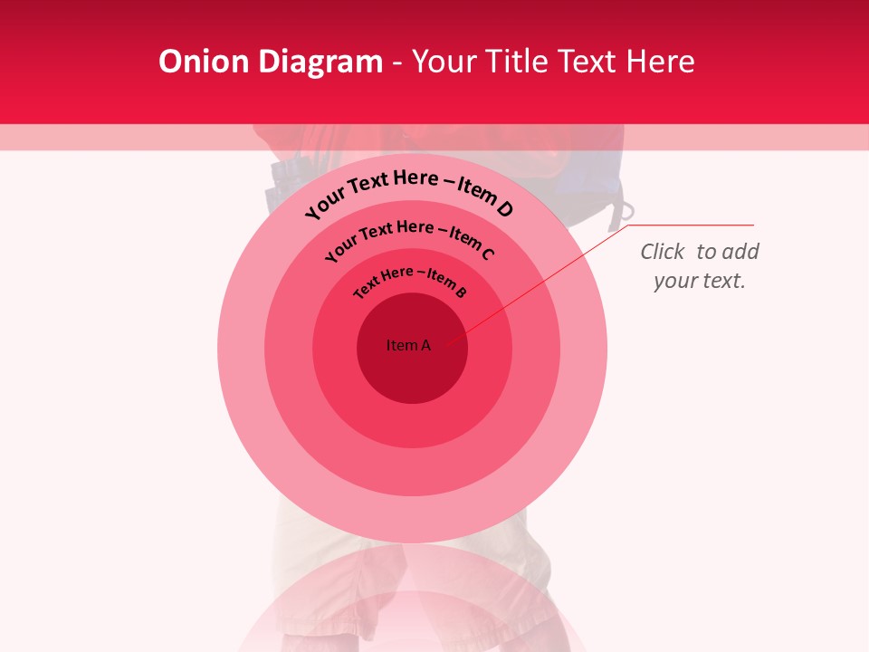 Male Guy Backpacker PowerPoint Template