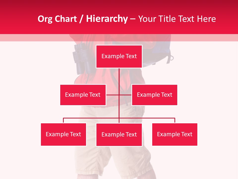 Male Guy Backpacker PowerPoint Template