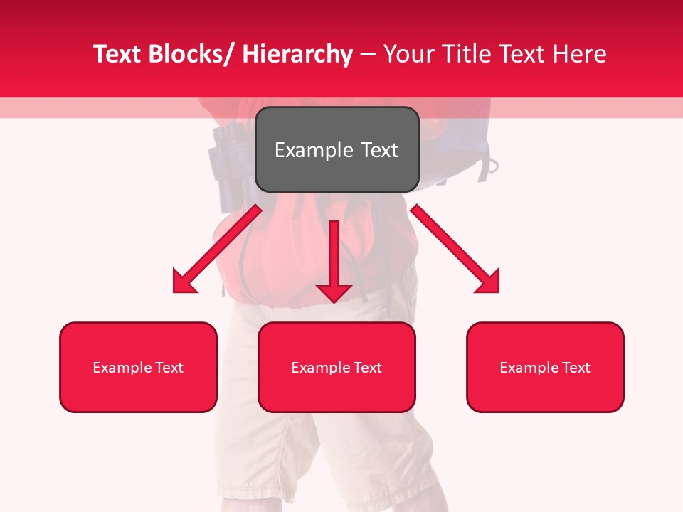 Male Guy Backpacker PowerPoint Template