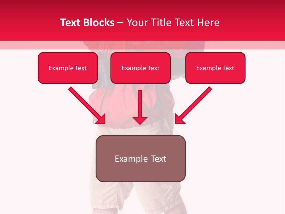 Male Guy Backpacker PowerPoint Template