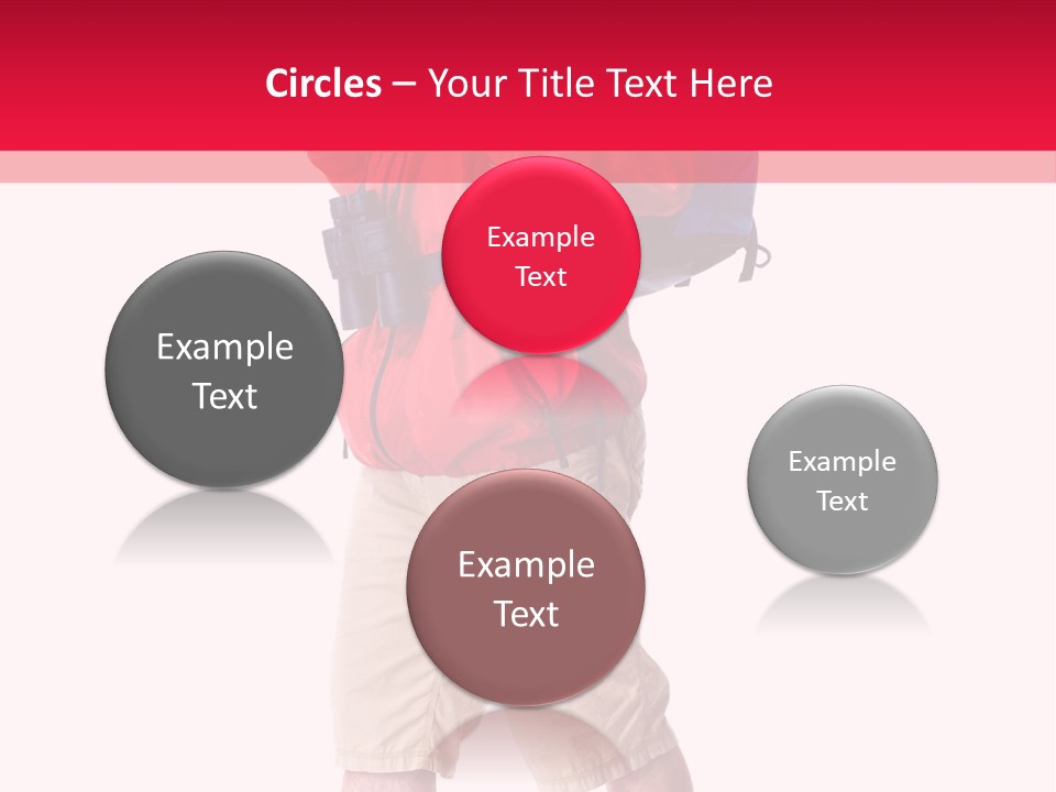 Male Guy Backpacker PowerPoint Template