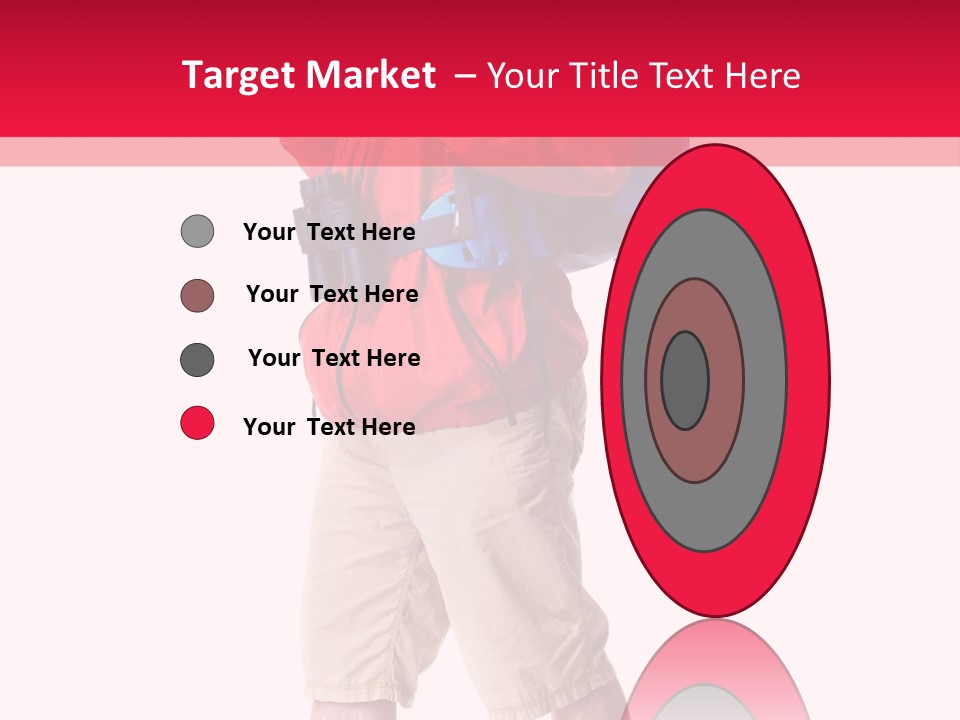 Male Guy Backpacker PowerPoint Template