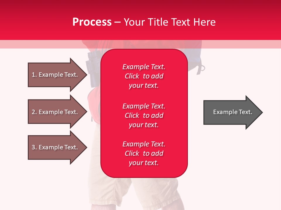 Male Guy Backpacker PowerPoint Template