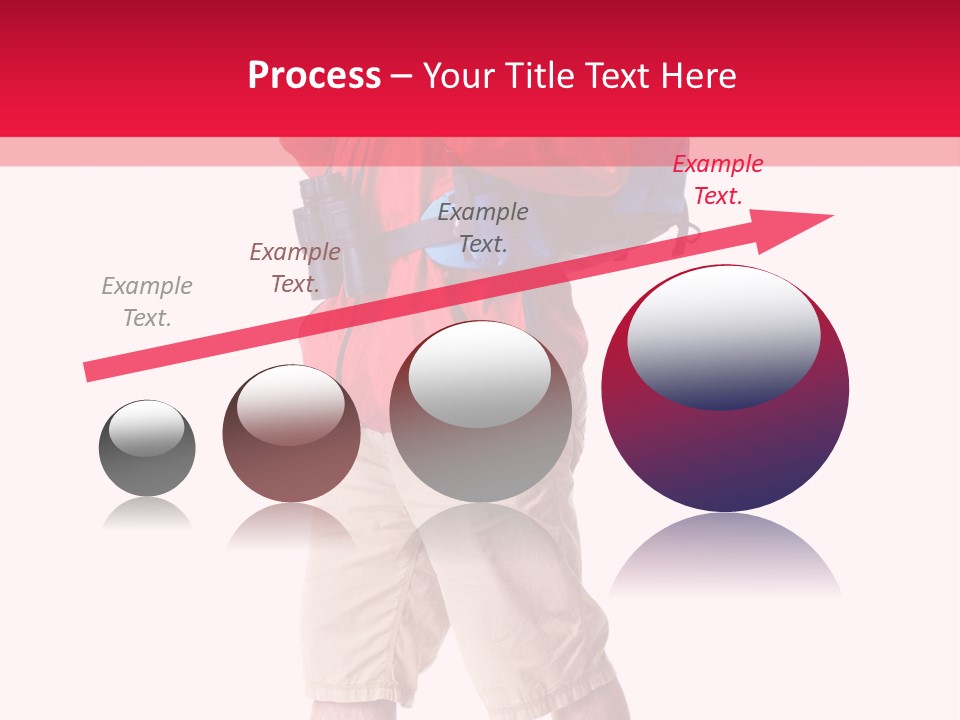 Male Guy Backpacker PowerPoint Template
