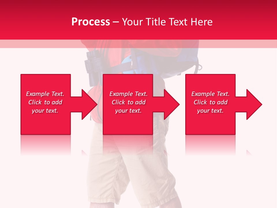 Male Guy Backpacker PowerPoint Template
