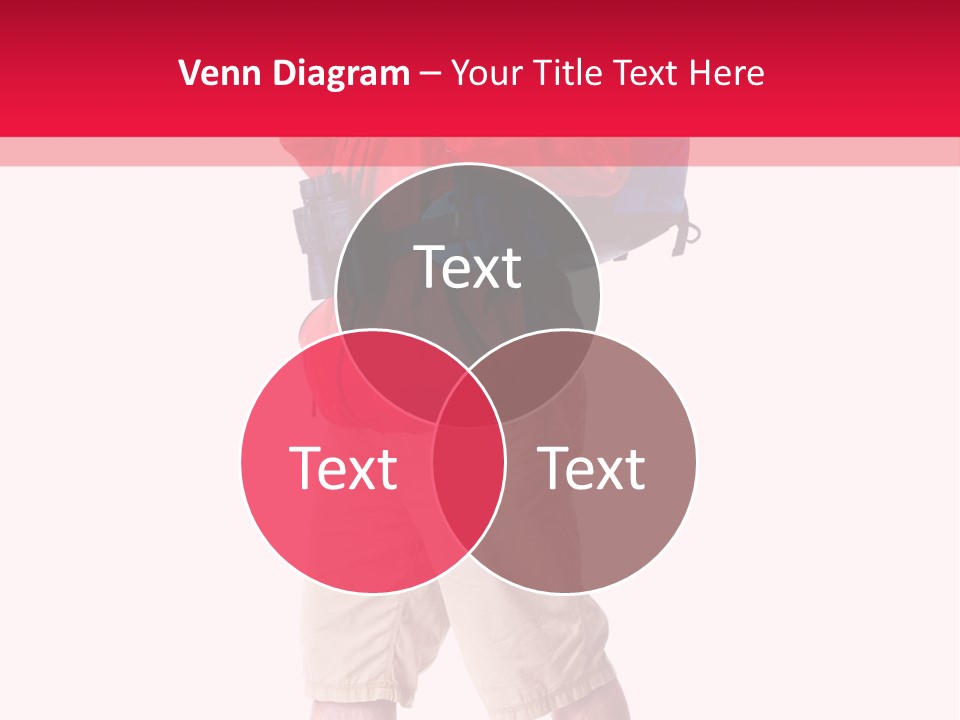 Male Guy Backpacker PowerPoint Template