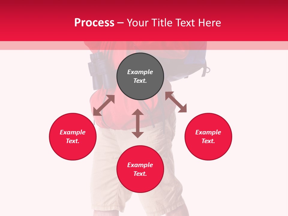 Male Guy Backpacker PowerPoint Template