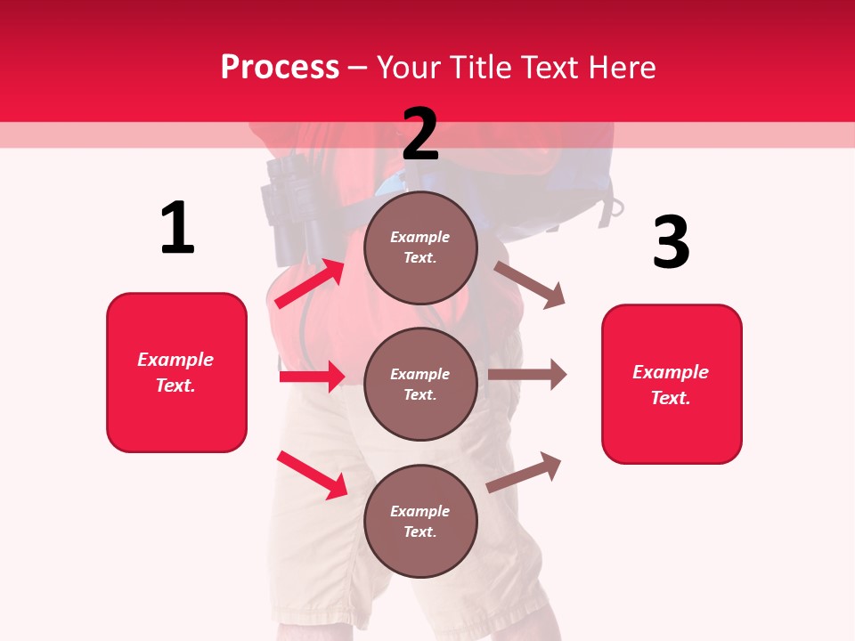 Male Guy Backpacker PowerPoint Template