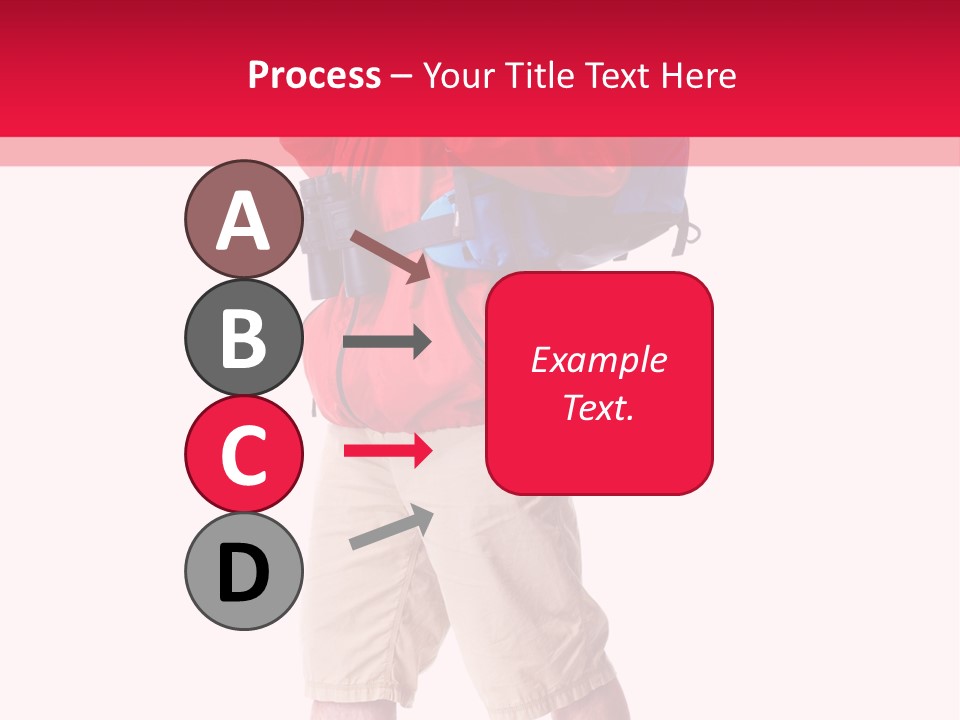 Male Guy Backpacker PowerPoint Template