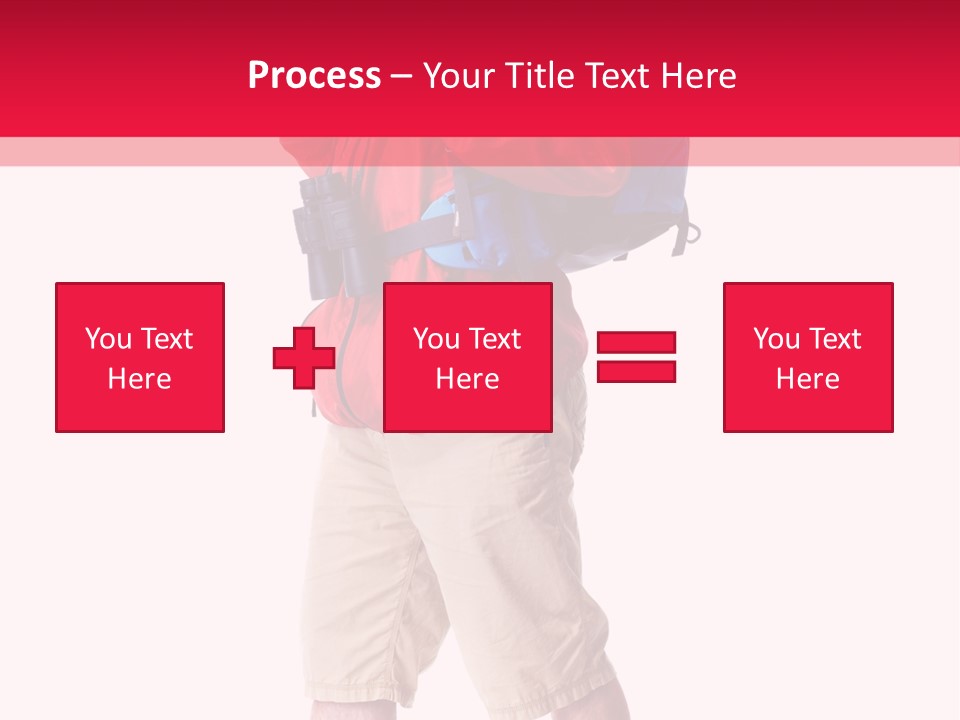 Male Guy Backpacker PowerPoint Template