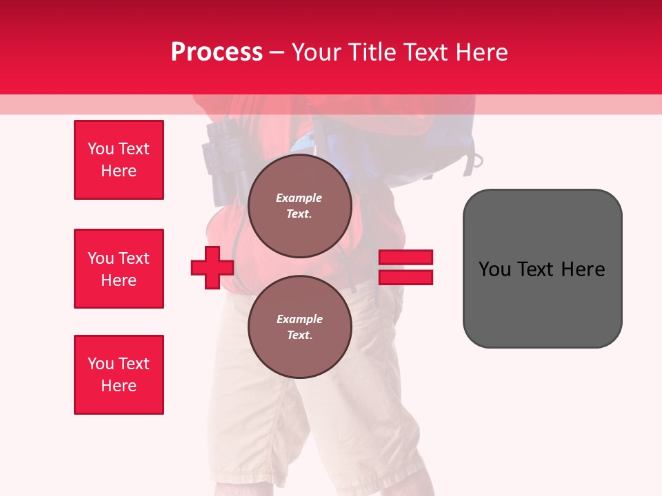 Male Guy Backpacker PowerPoint Template