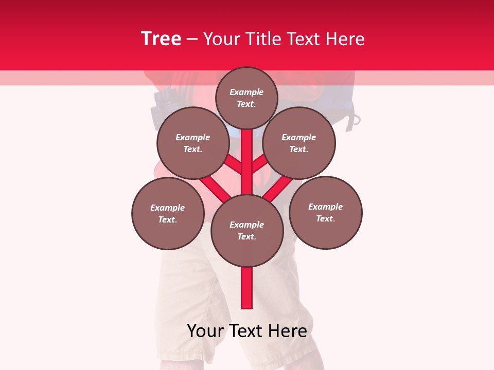 Male Guy Backpacker PowerPoint Template