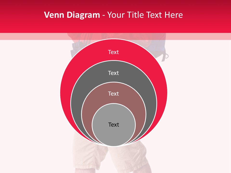 Male Guy Backpacker PowerPoint Template