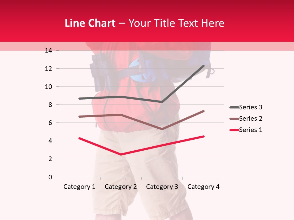 Male Guy Backpacker PowerPoint Template