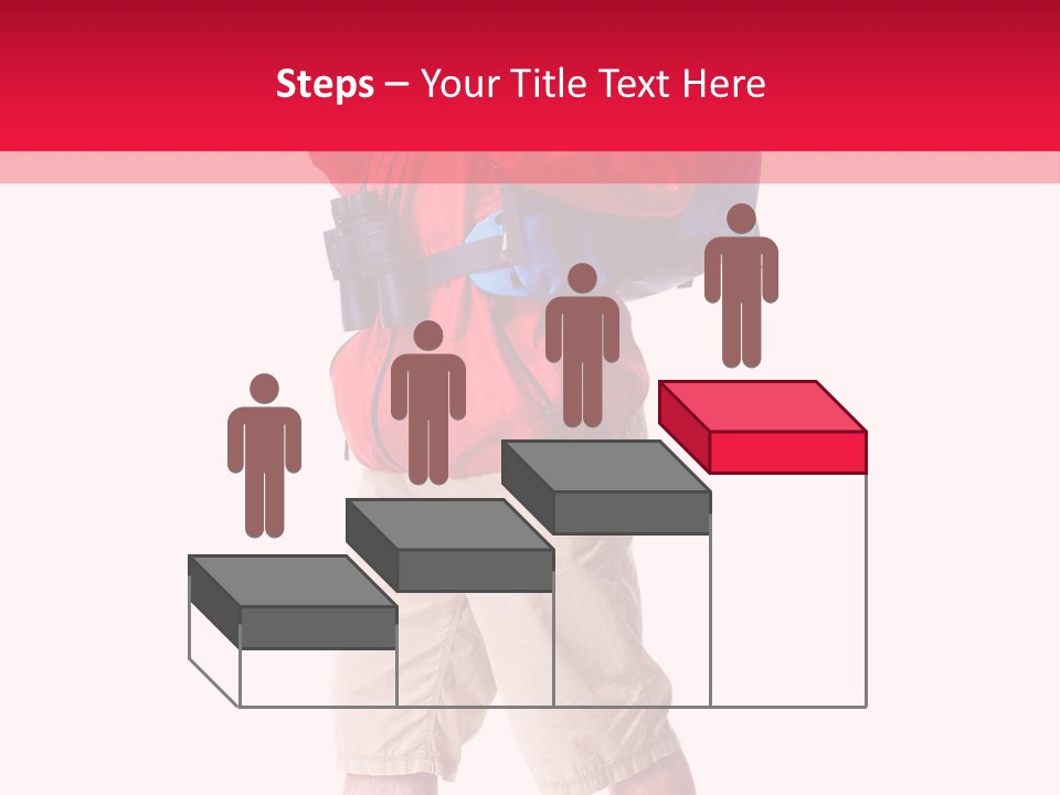 Male Guy Backpacker PowerPoint Template