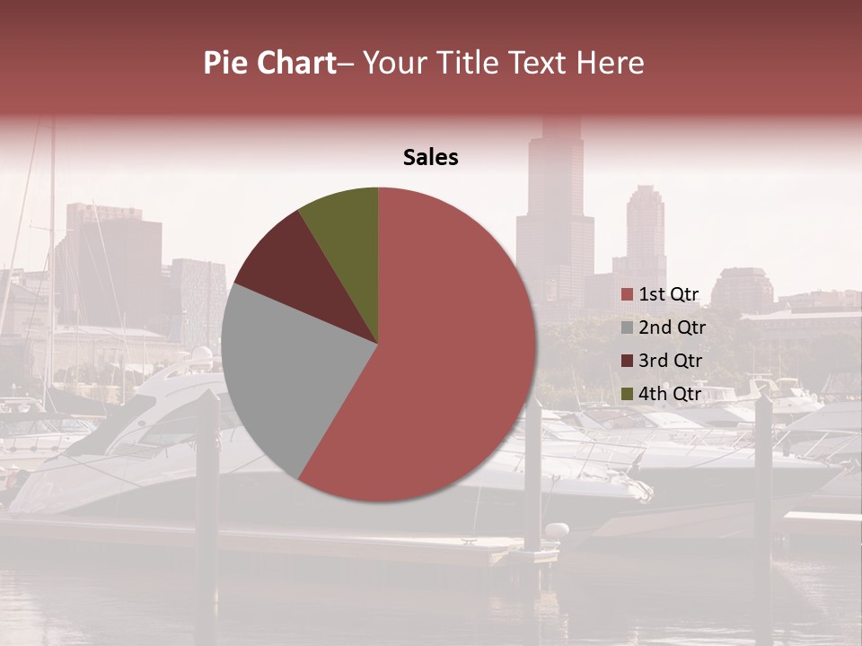 A Group Of Boats Are Docked In A Harbor PowerPoint Template