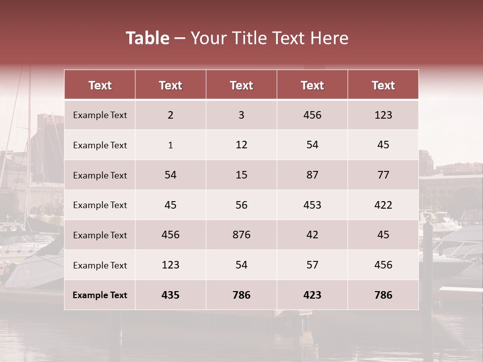 A Group Of Boats Are Docked In A Harbor PowerPoint Template
