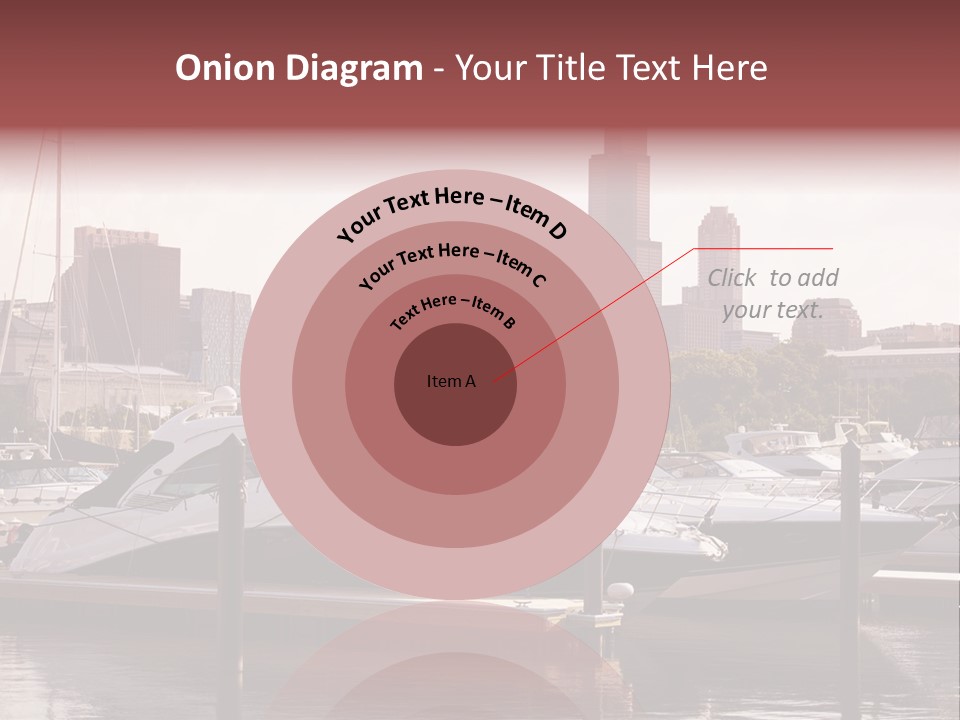 A Group Of Boats Are Docked In A Harbor PowerPoint Template