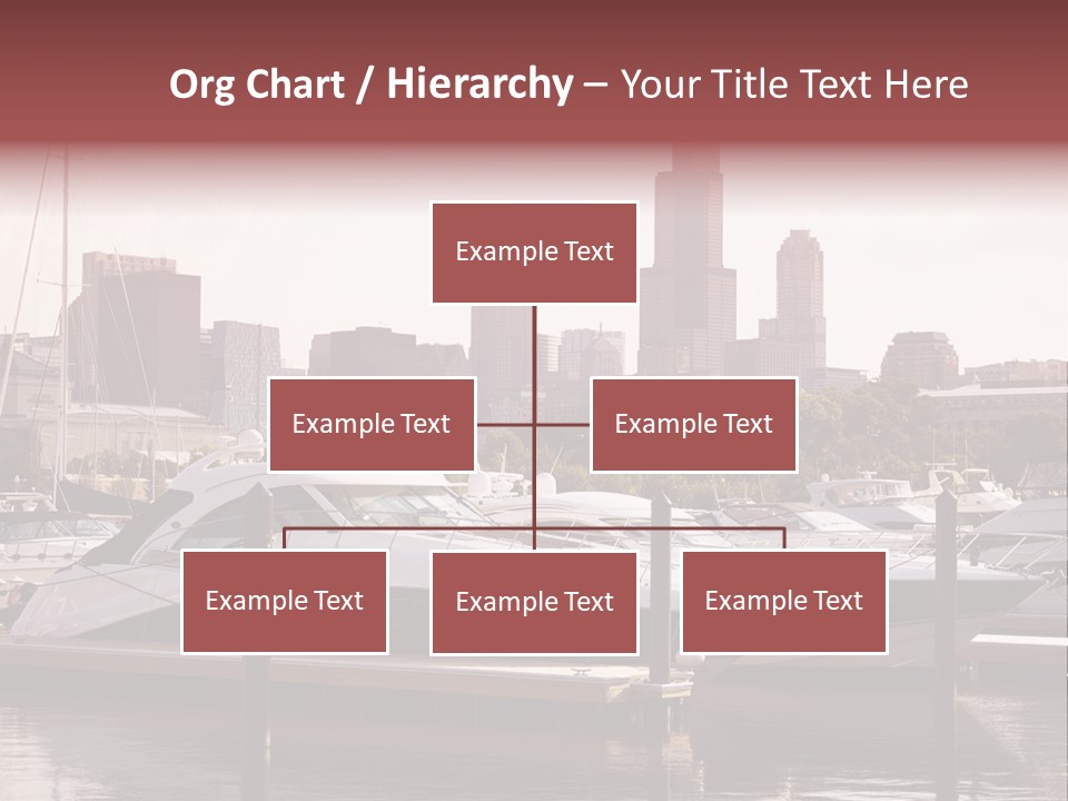 A Group Of Boats Are Docked In A Harbor PowerPoint Template