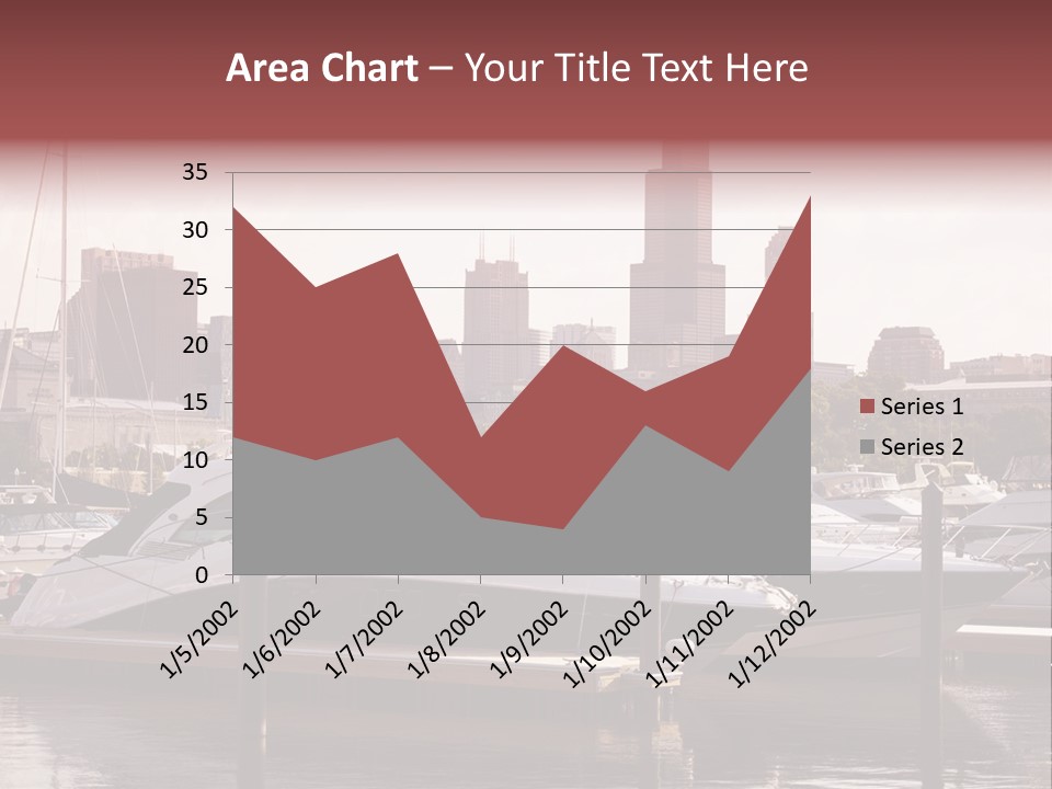 A Group Of Boats Are Docked In A Harbor PowerPoint Template