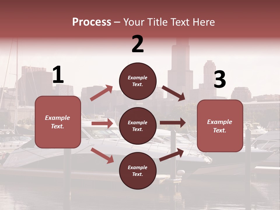 A Group Of Boats Are Docked In A Harbor PowerPoint Template