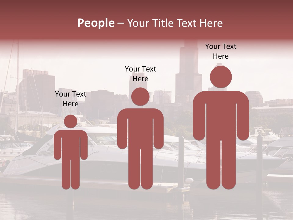 A Group Of Boats Are Docked In A Harbor PowerPoint Template