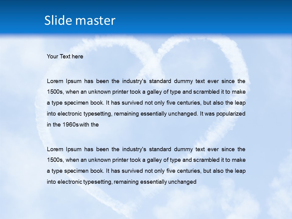 Fun Heart Outside PowerPoint Template