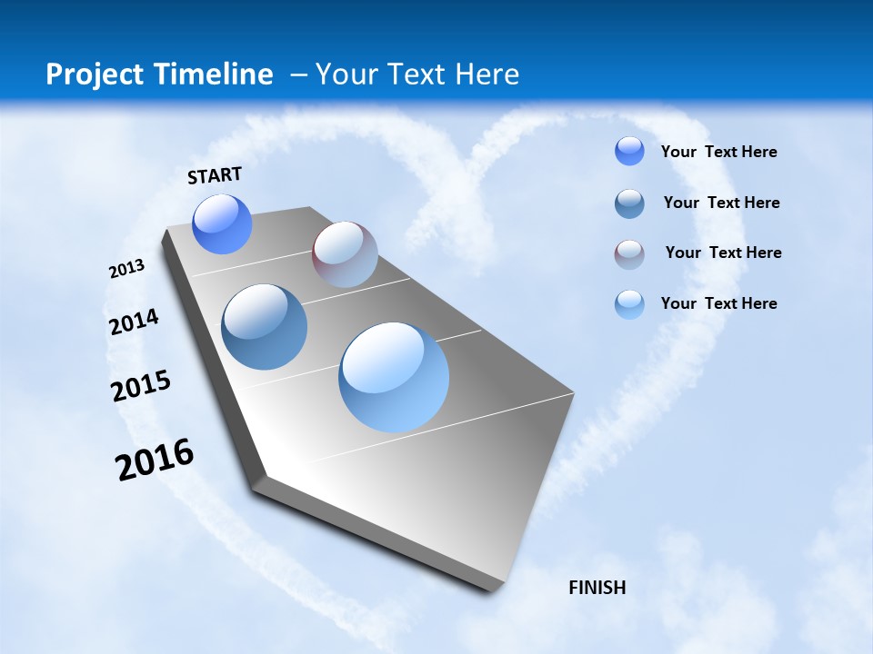 Fun Heart Outside PowerPoint Template