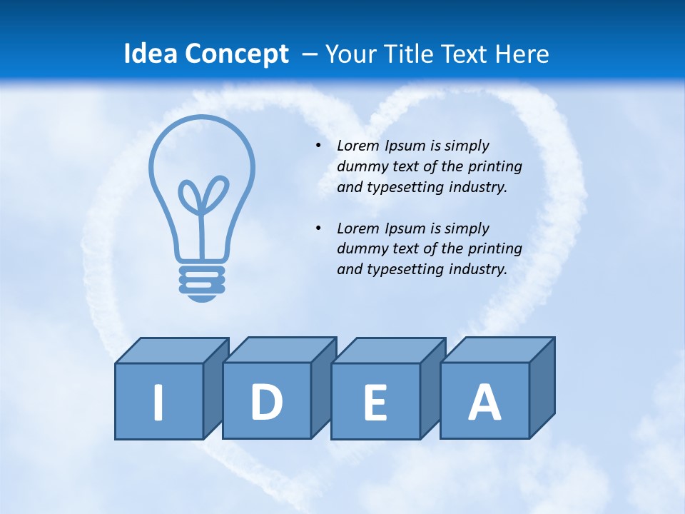 Fun Heart Outside PowerPoint Template