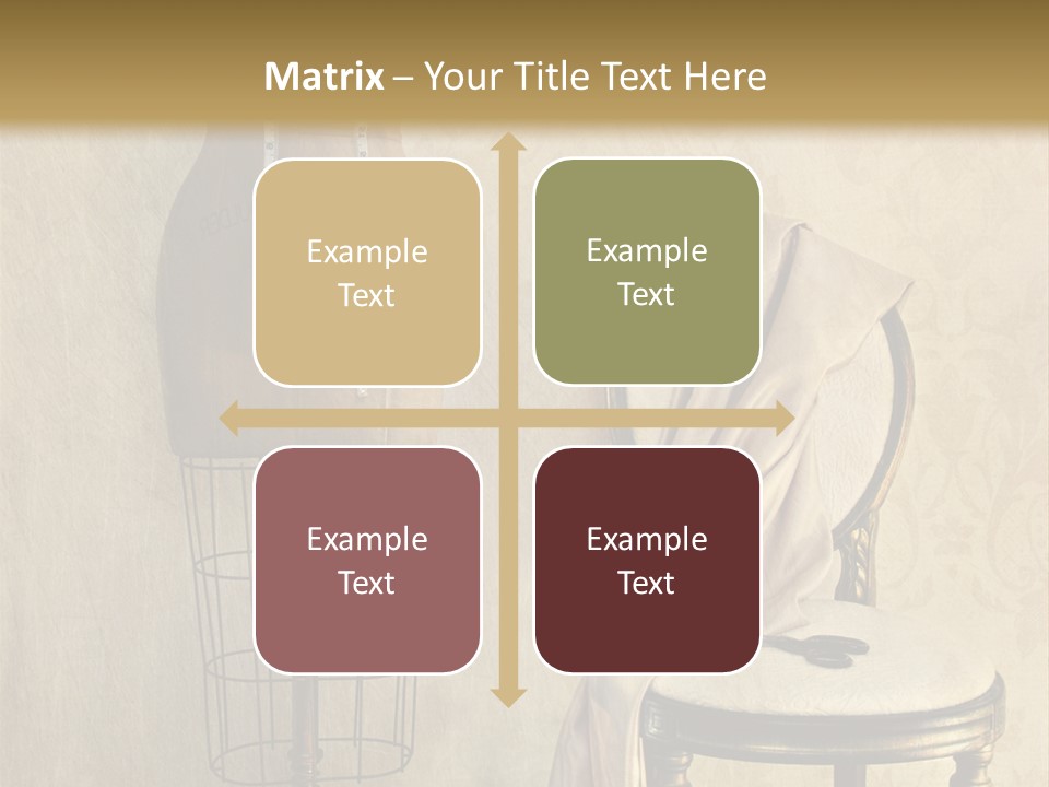 Symbol Satin Accessory PowerPoint Template